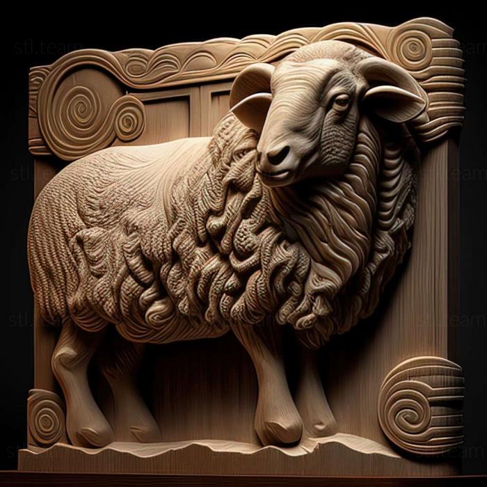 3D модель 3d модель вівці (STL)